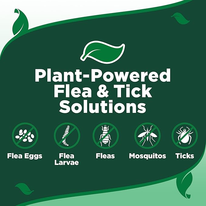Vet’s Best Indoor Flea and Tick Spray – Dog Flea and Tick Treatment for Home, Plant-Based Formula with Natural Oils, Kills Fleas, Eggs & Ticks on Contact, Made in USA, 32 oz