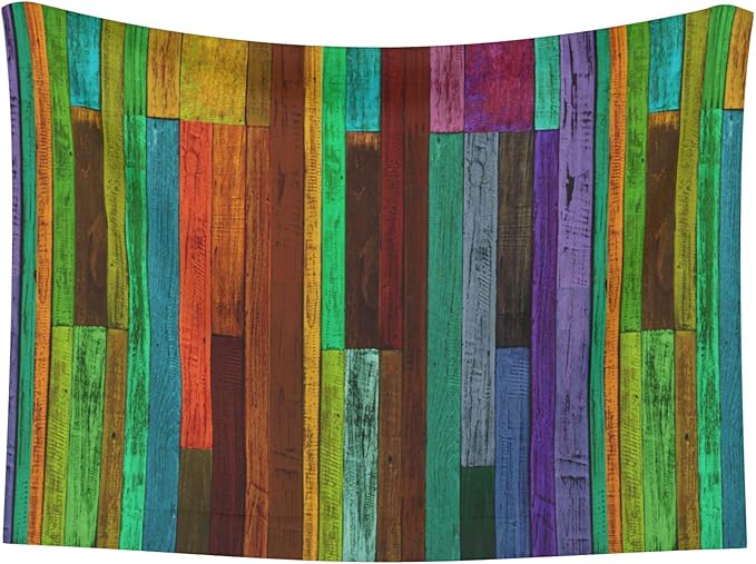 Colorful Wood Throw Blanket - Wooden Blanket for Dog Cat Pet Blankets 40x30 for Couch Sofa Bed