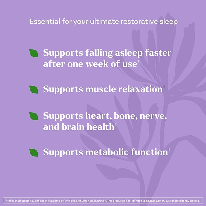 Natrol Sleep & Restore Capsules with Magnesium Glycinate 100mg, GABA, Essential for Your Ultimate Restorative Sleep, Melatonin-Free, 30 Day Supply