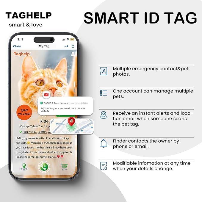 Stars and Moon AirTag Cat Collar with AirTag Holder,Air Tag Cat Collar for Apple. Solid & Safe, Pet Collar, Breakaway Cat Collar, QR Code Cat ID Tags - Pet Online Profile(Blue)