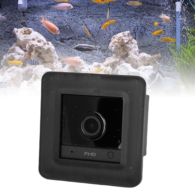 Fish Tank Camera, 2K HD 140 Wide Angle Anti Glare WiFi Aquarium Camera, AI Motion Detection Fish Tank for Reptile Terrarium