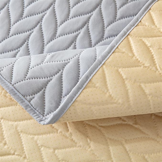 GIBZ Waterproof Dog Bed Cover Anti Slip Pet Furniture Protector Washable Blanket Large Soft Quilted Mat, Coffee, 170x210cm