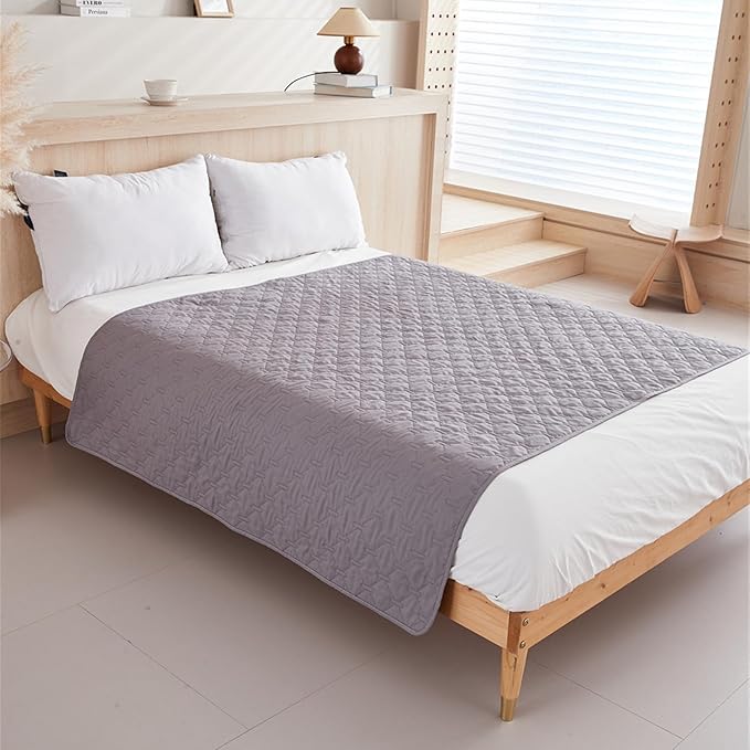 GIBZ Waterproof Dog Bed Blanket Cover Anti Slip Pet Furniture Protector Washable Large Washable Quilted Mat for Indoor, Khaki, 200x260cm