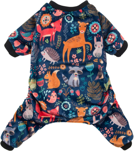 CuteBone Small Dogs Outfit Soft Puppy Onesies Pjs Dog Pajamas Pet Coat Cat Apparel Comfy Doggie Jumpsuit Bodysuit for All Seasons P75XS