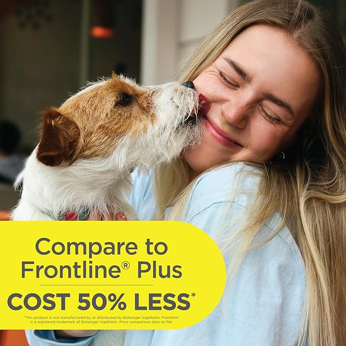 FirstAct Plus Flea Treatment for Dogs, Extra Large Dogs 89+ lbs, 3 Doses, Same Active Ingredients as Frontline Plus Flea and Tick Prevention for Dogs