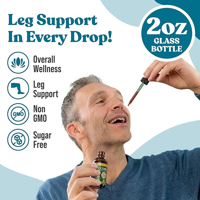 Restavin - Advanced Leg Support Supplement - Liquid Delivery for Better Absorption - Vitamin C, Iron, Valerian, Turmeric, Magnesium & More!