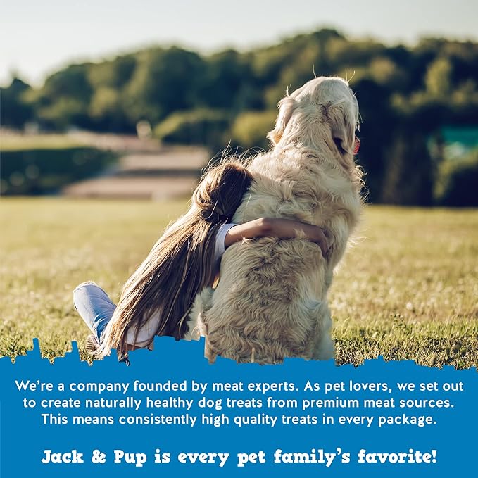 Jack&Pup 6-inch Pizzle Sticks for Dogs (12 Pack) All Natural Jumbo Bully Sticks | Long Lasting Bully Sticks for Medium Dogs