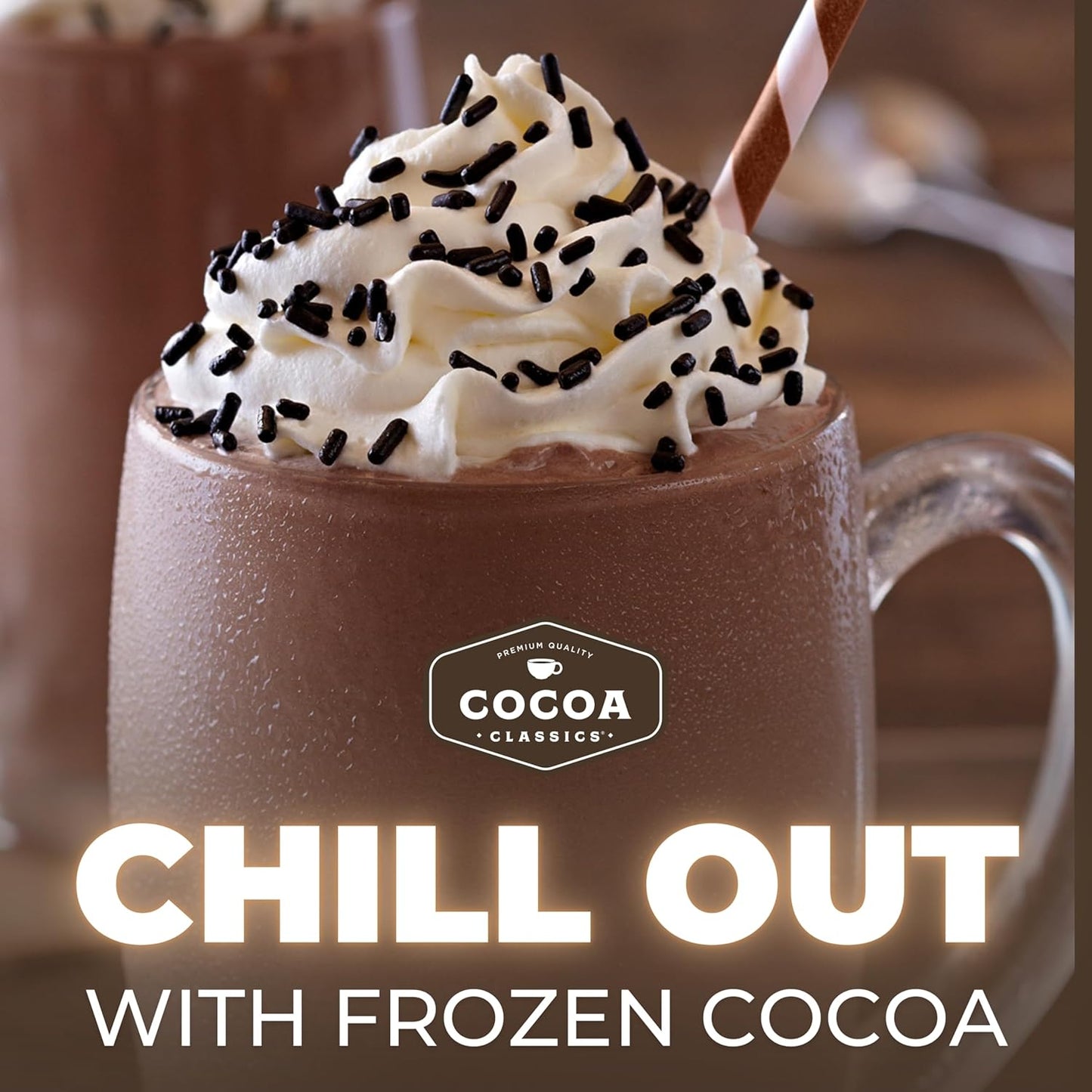 Cocoa Classics Chocolate Supreme Cocoa Mix, Hot Chocolate, Made with Nonfat Milk, Just Add Hot Water, Make Hot or Iced Cocoa, Gluten Free & Kosher Dairy Friendly, 1.25oz Packets (Pack of 36)