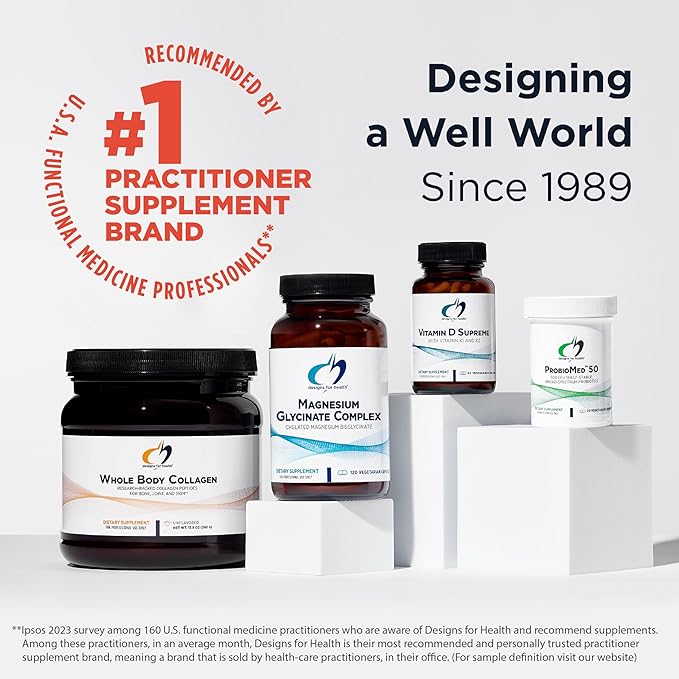 Designs for Health Chromium Synergy - Non-GMO Chromium Nicotinate Glycinate Chelate Supplement with Vanadium, Vitamin D, Manganese, Zinc + Taurine - Cinnamon Powder Base (90 Capsules)