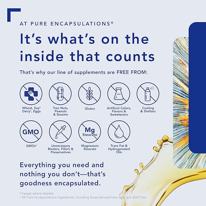 Pure Encapsulations Cortisol Calm - Supports Cortisol Health & Relaxation - Contains Ashwagandha & L-Theanine - Restful Sleep - 120 Capsules
