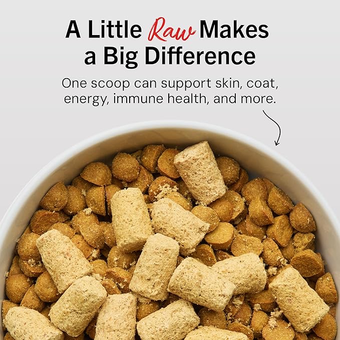 Stella & Chewy's Freeze-Dried Raw Tantalizing Turkey Meal Mixers- Dog Food Topper and Mixer - Made with 95% Cage-Free Turkey, Organs & Bone - Perfect for Picky Eaters - Grain-Free - 8 oz