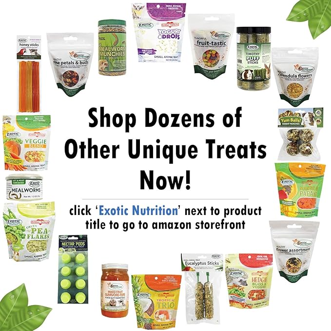 Exotic Nutrition Pasture Plus+ Salad Essentials - Healthy Natural High-Fiber Dried Flower & Herb Treat - Guinea Pigs, Rabbits, Chinchillas, Prairie Dogs, Degus, Hamsters, Gerbils & Other Small Pets