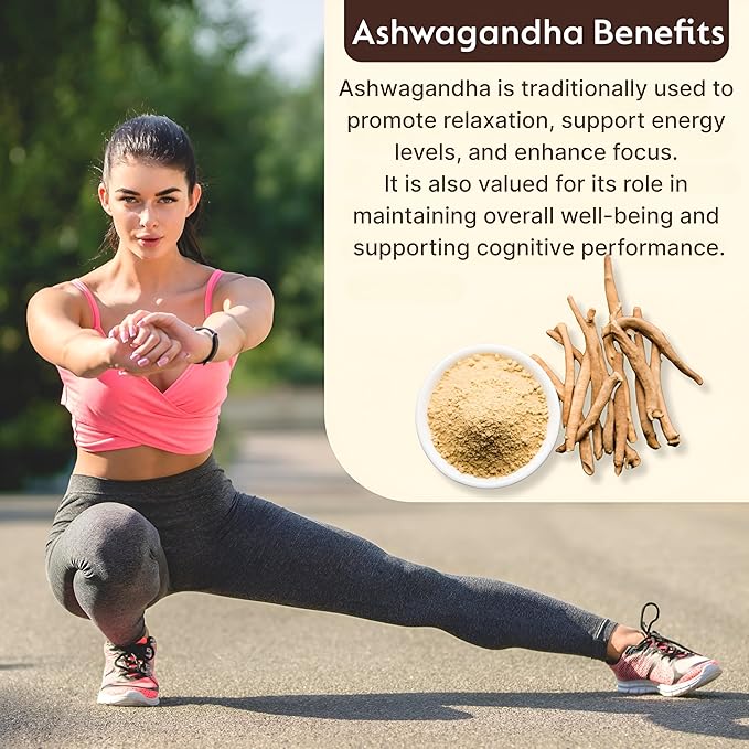Ashwagandha Root Powder | Withania somnifera | Enhance Energy & Support Vitality (8.8 OZ | 250 gm)