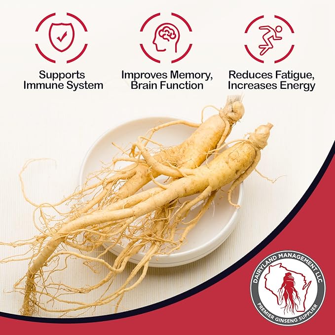 Dairyland American Ginseng Slices and Powder - 8 oz Pack Each of Wisconsin Ginseng – Direct from Farmer to Consumer 西洋参