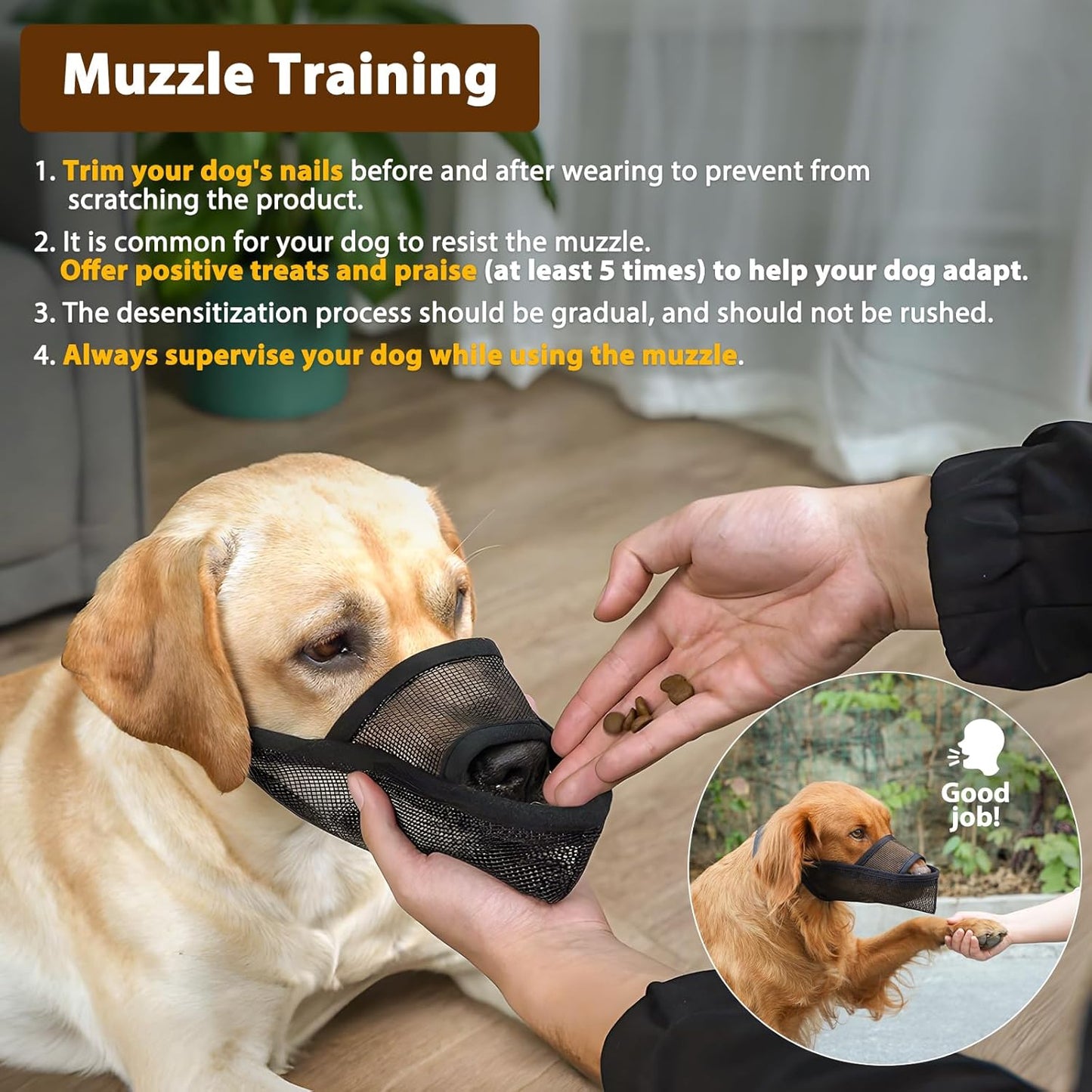 Crazy Felix Nylon Dog Muzzle for Small Medium Large Dogs Poodle Labrador Golden Retriever Doberman, Air Mesh Breathable and Drinkable Pet Mouth Guard for Anti-Biting Chewing Scavenging(M, Pink)