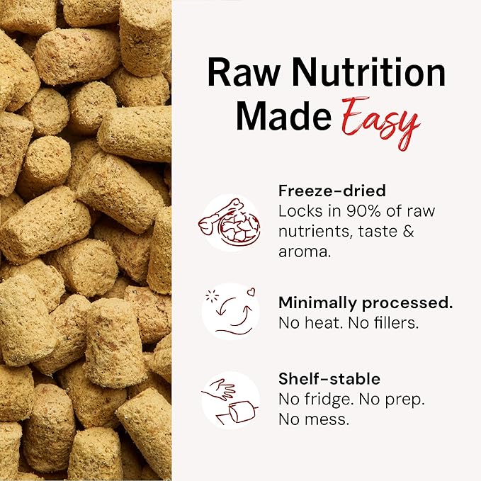 Stella & Chewy's Freeze-Dried Raw Salmon & Cod Meal Mixers- Dog Food Topper and Mixer - Made with 95% Wild-Caught Salmon & Cod, Organs & Bone - Perfect for Picky Eaters - Grain-Free - 18 oz
