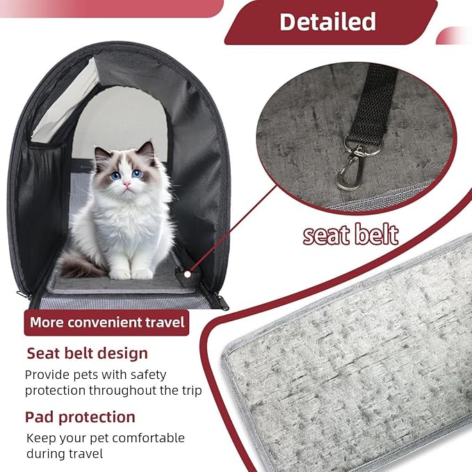 Spiders Pet Cat Backpack Carrier for Kitty Small Dog, Ventilated Pet Carrier Bag for Car, Walking, Hiking, Outdoors