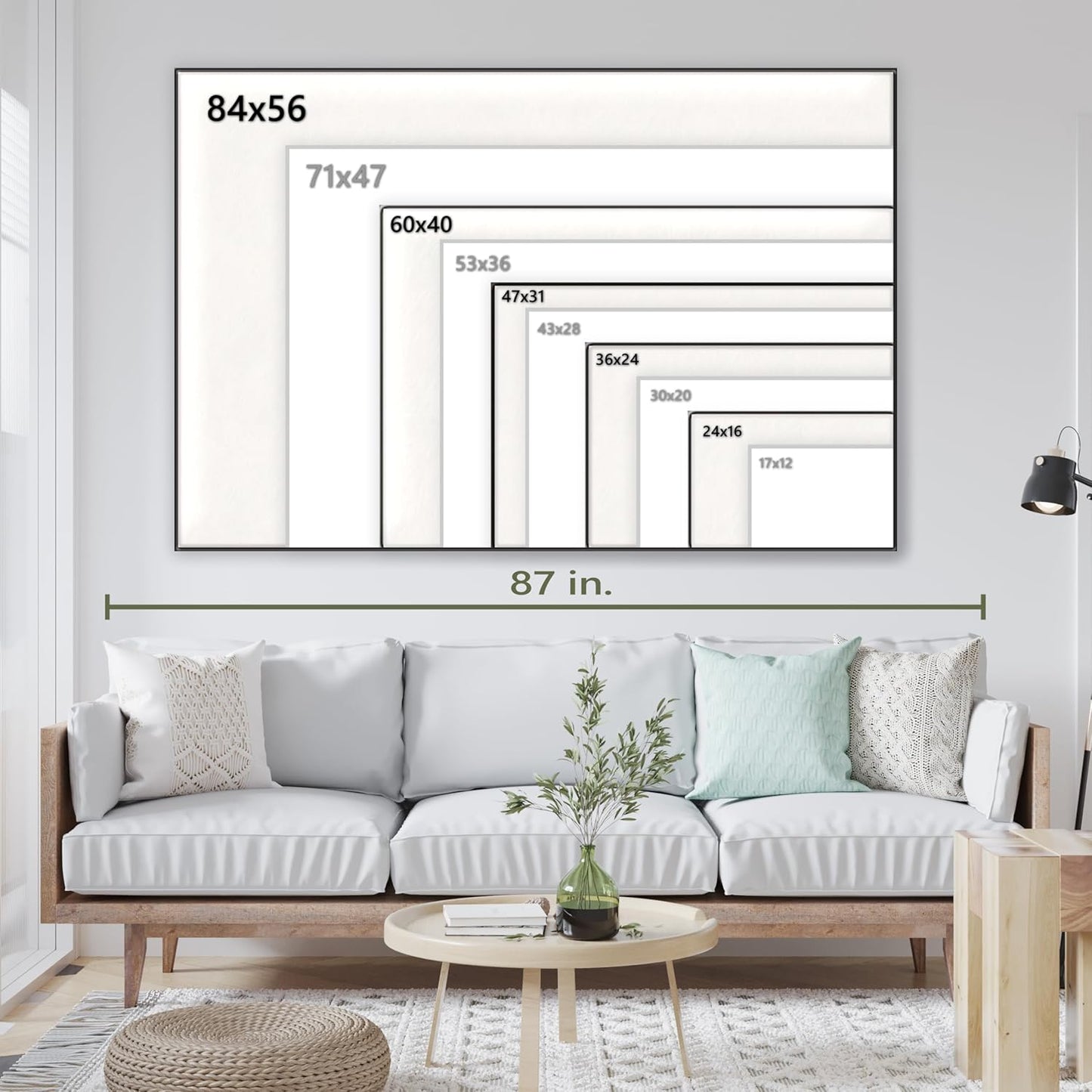 Nature Wall Art Prints - Ocean Forest Mountain Lake Canvas Landscapes - Small to Extra Large Living Room Bedroom Kitchen Bathroom Décor (Serenity in the Forest, 20L" x 30W")