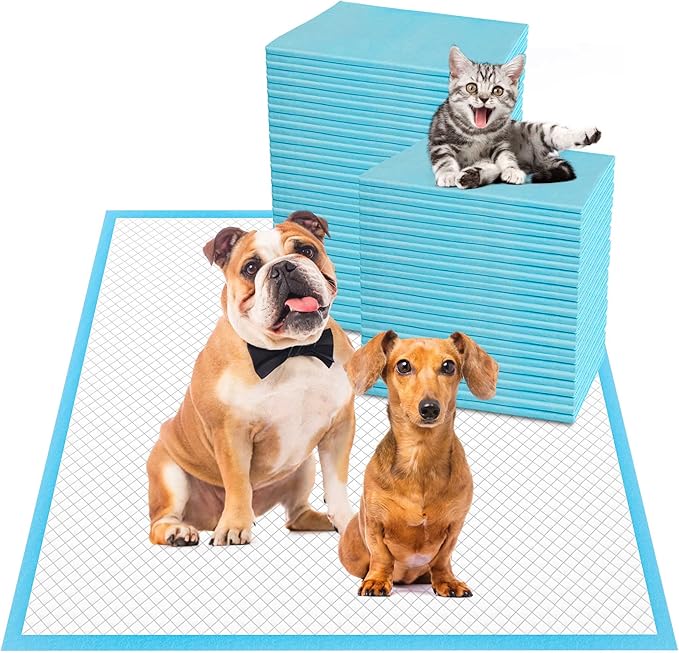 Boscute Thicken 6 Layers Heavy Absorbent XL 36"x24" Pet Training Dog Pee Pads, Extra Large Polymer Leak-Proof Quick Dry Puppy Pee Pads, Disposable Pee Pads for Dogs Cats Rabbit, 150 Counts