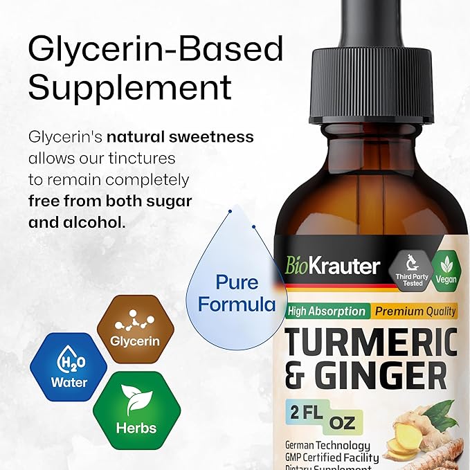 Turmeric Ginger Tincture 2 Fl. Oz. & Alcohol Detox Tincture 2 Fl. Oz.