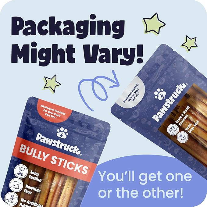 Pawstruck Natural 7" Braided Bully Sticks for Dogs - Long Lasting Rawhide Free Low Odor Single Ingredient Chew Treat for Aggressive Chewers - 1lb Bag