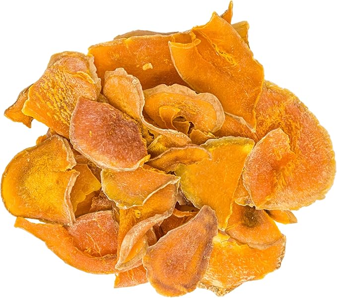 hotspot pets Dehydrated Natural Pumpkin Slices for Dogs- Crunchy Treats- 2lb Value Bag, All-Natural - High Protein, Great for Sensitive Stomachs, Low Fat, A Healthy Rawhide Alternative for All Dogs