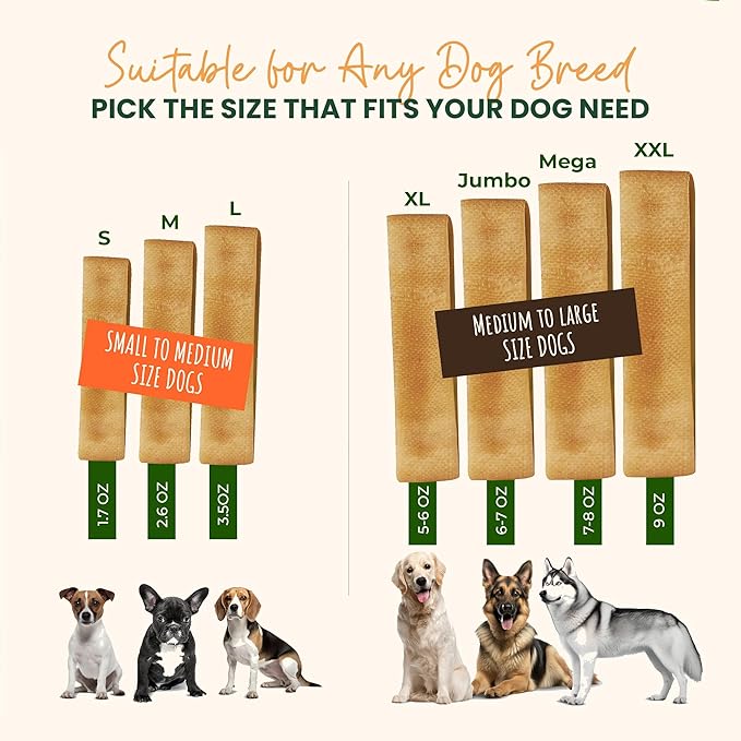 Authentic Himalayan Yak Cheese for Dogs - Small/Medium (Pack of 4) - Sourced from Pristine Himalayan Foothill, Rawhide-Free, NO preservatives