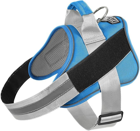 Bolux Dog Harness, No-Pull Reflective Dog Vest, Breathable Adjustable Pet Harness with Handle for Outdoor Walking - No More Pulling, Tugging or Choking