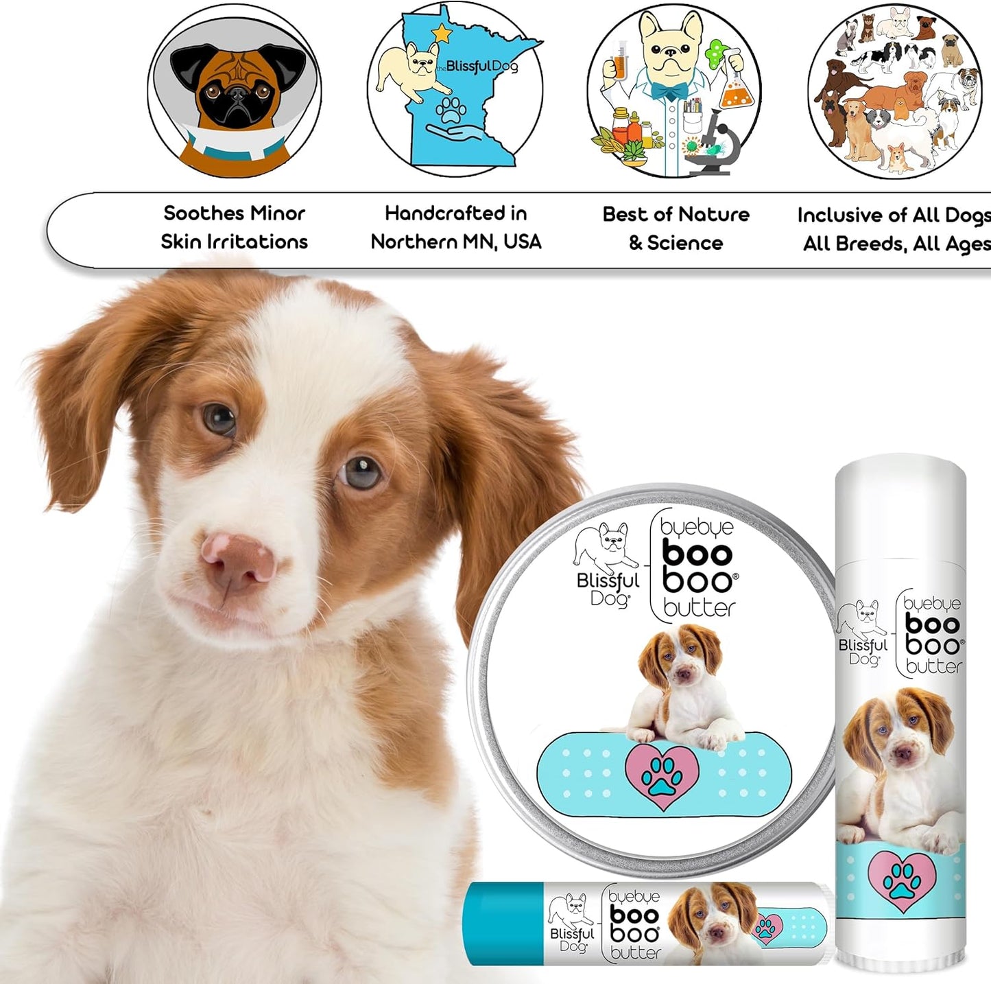 The Blissful Dog .50 oz Tube Brittany Booboo Butter