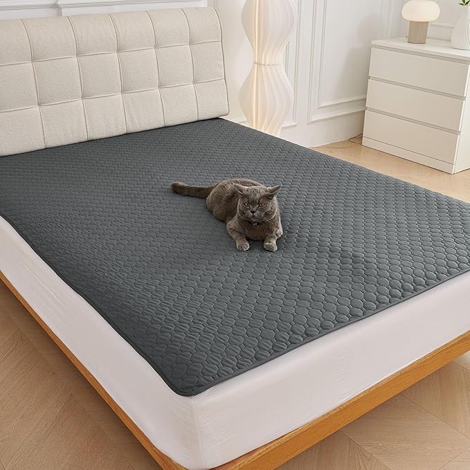 Waterproof Dog Couch Cover Protector Absorbent Quick Dry Non Slip Sofa Cover for Dogs Washable Pet Bed Couch Cover (Grey,39"x50")