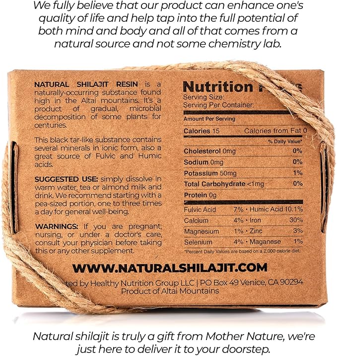 Natural Shilajit Tablets - 120 Count, Sun Dried 100% Pure Shilajit for Men & Natural Shilajit Resin - Shilajit for Men & Women with Fulvic Acid & Trace Minerals