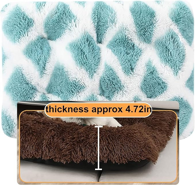 Dog Crate Mat, Dog Bed for Large Dogs, Comfy Fluffy Kennel Pad Anti-Slip for Dog beds & Furniture, Quilted Dog Bed for Pets for Medium/Small Dogs Cats (Color : A1, Size : 20x14.9)