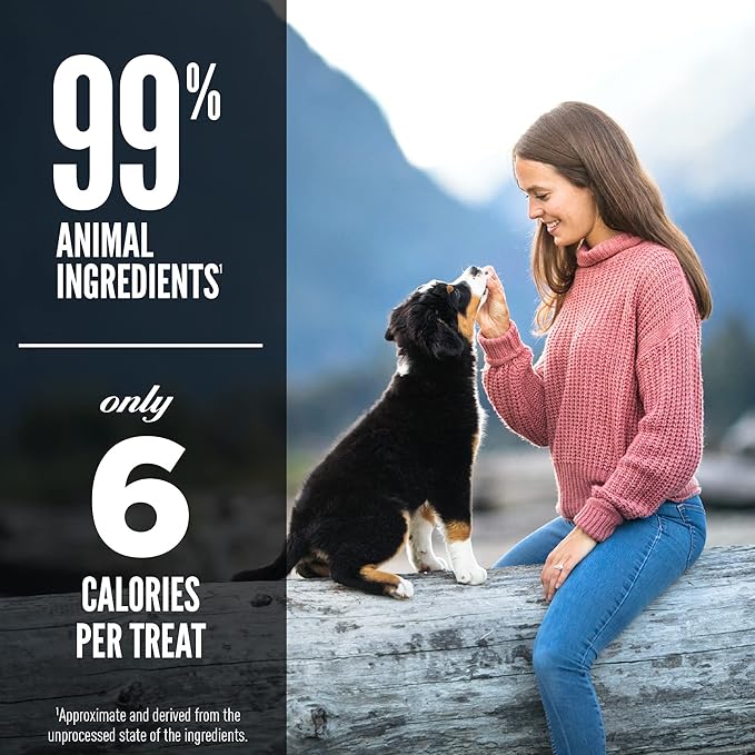 ORIJEN Grain Free High Protein Freeze Dried Dog Treats Free Run Duck Recipe 3.25oz Bag