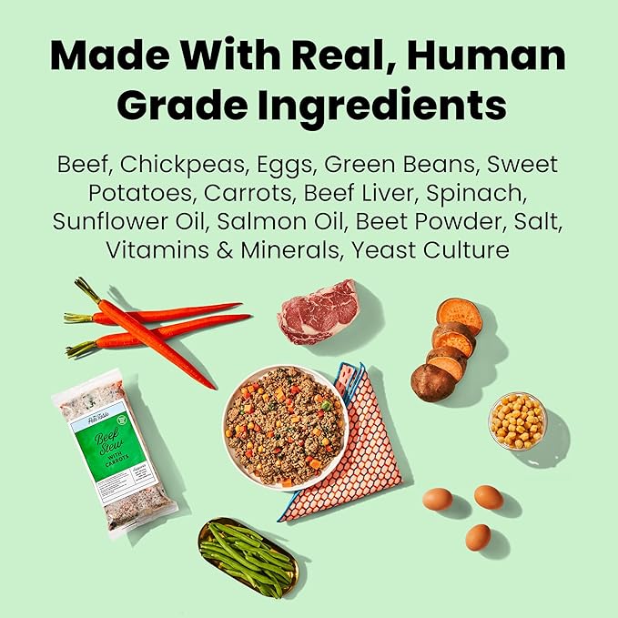 The Pets Table Human-Grade Variety Pack Fresh Dog Food, Dog Food Topper or Complete Meal, 9 Count of 32 to 36-oz Pouches, 19lbs