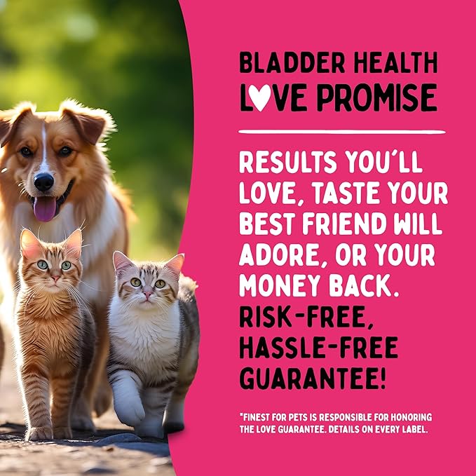 Bladder Health Dog & Cat UTI Remedy - Cranberry Supplement for Pet, Bladder, Kidney Support & Urinary Tract Health Powder with Cranberry & D-Mannose (120g - 120 Scoops)