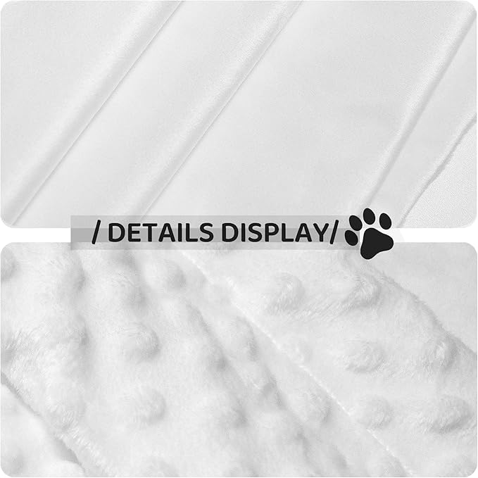 Paw Blanket for Dog Cat - Love Heart Paws Throw Blanket 30x20 Brown Pet Blanket for Couch Sofa Bed