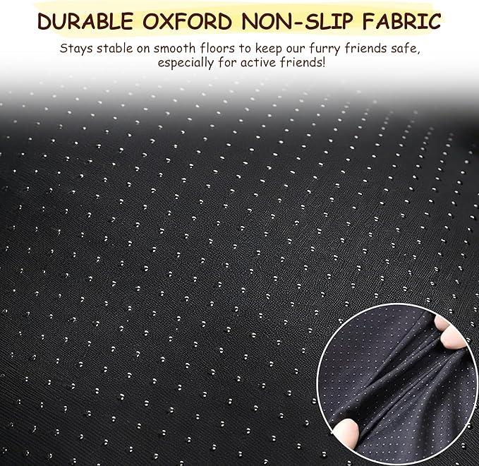 Washable Dog Bed for Small to Large Dogs, Calming Anti Anxiety Medium Dog Bed, Deluxe Plush Faux Fur Crate Beds, Comfy Fluffy Kennel Pad Pet Sleeping Mat with Non-Slip Bottom, 41"x27", Gray