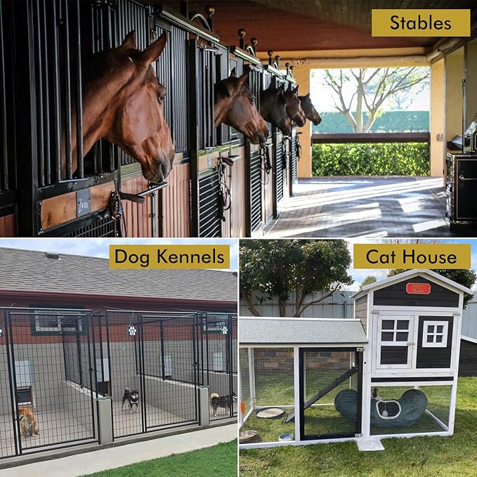 Acrylic Horse Stall Name Plate, 2.4" x 8" Personalized Stall Signs, UV Protected, Custom Pet Name Sign, All Weather Adhesive, Mounting (Gold, Style 7)