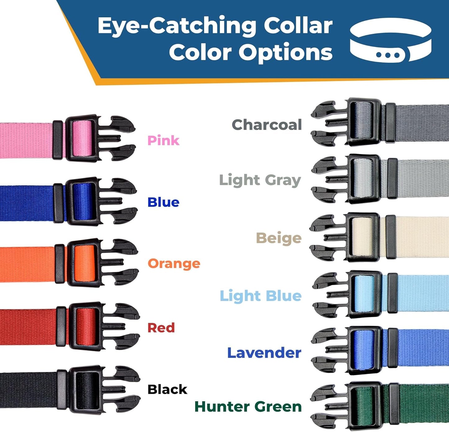 GoTags Personalized Dog Collar with Nameplate, Adjustable Dog Collar with Custom Engraved Slide On Pet ID Tag in Stainless Steel, Silent, No Noise Dog Tag (Lavender, Medium)