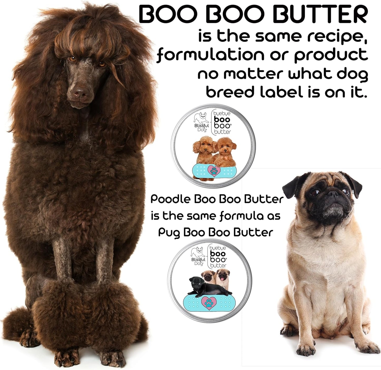 The Blissful Dog 2 oz TIN American Eskimo Booboo Butter