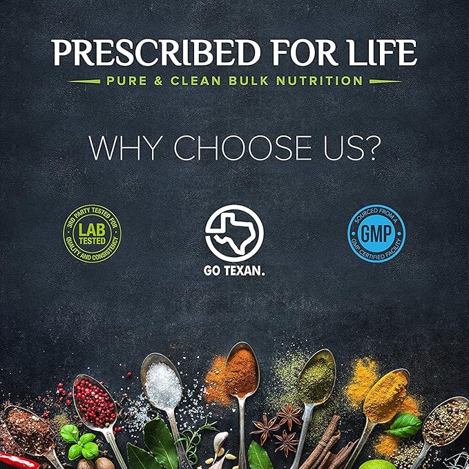 Prescribed For Life Sunflower Lecithin Powder, Unbleached, Gluten Free, Vegan, Non GMO, Soy Free, Kosher, Naturally Rich in Choline & Essential Fatty Acids (2kg / 4.4lb)