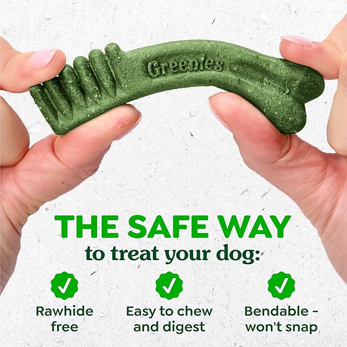 Greenies Veterinarian-Recommended Adult Natural Dental Dog Treats Petite Size, Fresh Flavor, 12 oz. Pack, 20 Count