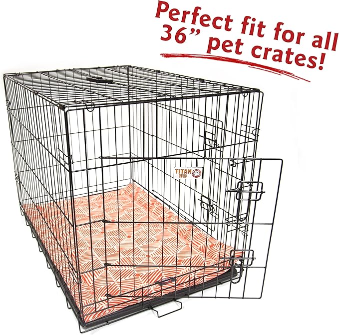 36" Charlie Salmon Orange Crate Dog Bed Mat By Majestic Pet Products