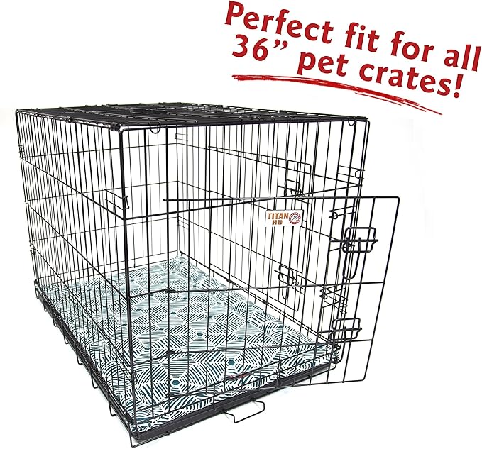 36" Charlie Emerald Green Crate Dog Bed Mat By Majestic Pet Products