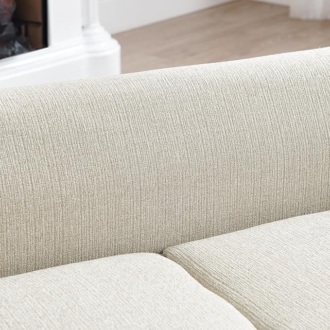 Pet Sofa with Backrest and Armrests,Modern Rectangular Pet Sofa Suitable for Small and Medium Dogs,Soft Cushion Comfortable Dog Sofa for Living Room,Beige