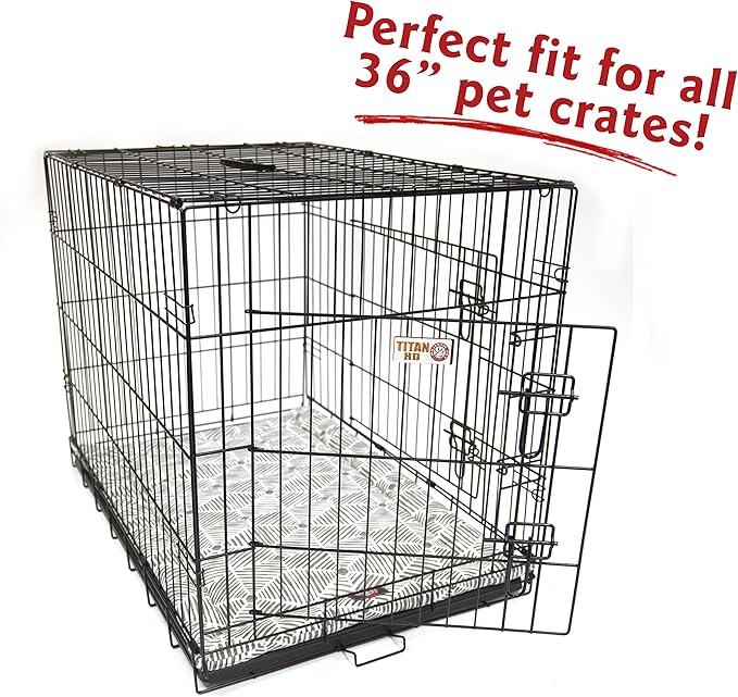 36" Charlie Gray Crate Dog Bed Mat By Majestic Pet Products