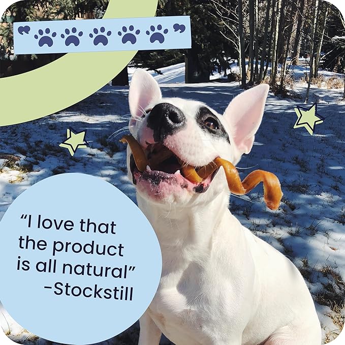 Pawstruck Natural 9” Braided Bully Sticks for Dogs - Tough, Long-Lasting, Rawhide-Free, Low Odor, Healthy Single Ingredient Chew Treat for Aggressive Chewers - 25 Count - Packaging May Vary