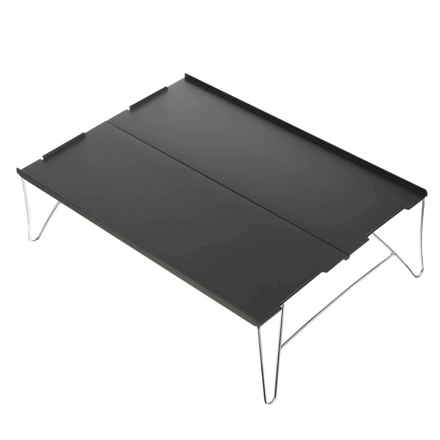 SWETRACE 1 Set Grey Rectangular Portable Table for Camping and Picnic Foldable Small Outdoor Table